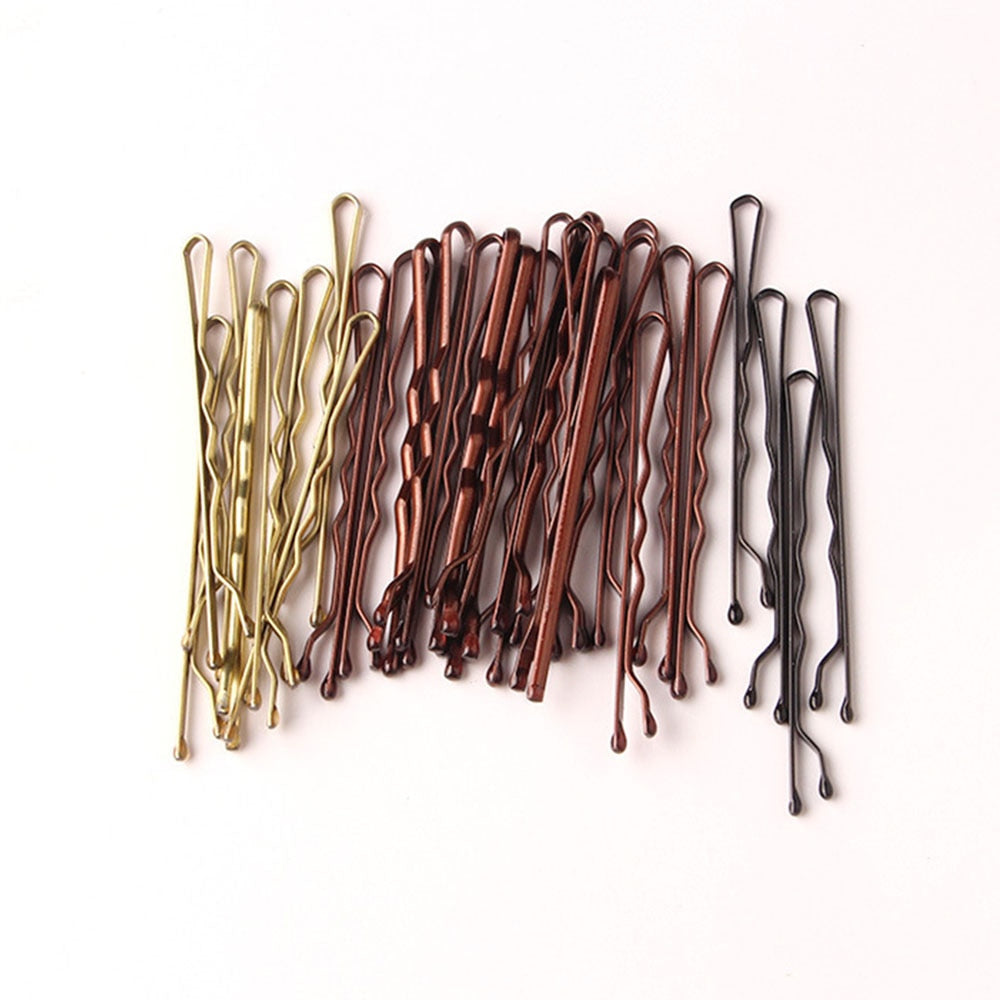 50 Pcs 4 Colors 5cm Hair Clip Lady Hairpins Curly Wavy Grips Hairstyle