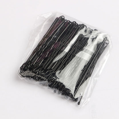 50 Pcs 4 Colors 5cm Hair Clip Lady Hairpins Curly Wavy Grips Hairstyle