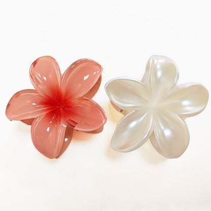 2/4PCS Fashion Women Flower Hair Clips Vacation Bohemia Egg Flower