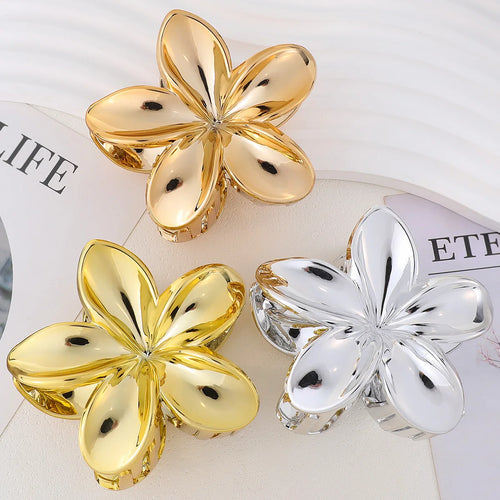 2/4PCS Fashion Women Flower Hair Clips Vacation Bohemia Egg Flower