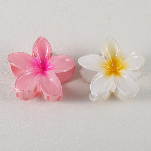 2/4PCS Fashion Women Flower Hair Clips Vacation Bohemia Egg Flower